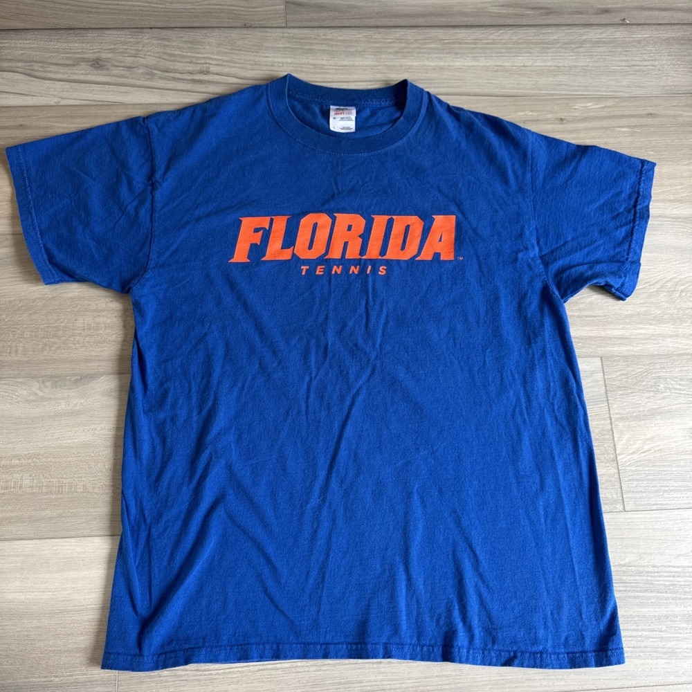 Vintage Florida Gators UF Tennis Shirt Fruit Of The Loom Size Large RARE